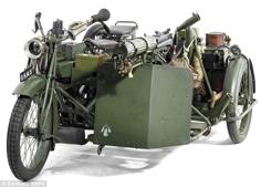 WWI – WW2 BEF Motorcycle With Sidecar 3D Printer Model