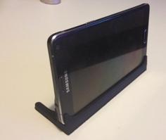 Simple Desktop Stand For Samsung Galaxy Note 4 3D Printer Model