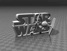 ⭐⭐⭐⭐⭐ Star Wars – 3D Logo 3D Printer Model