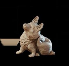 Corgi – Scratching 3D Printer Model