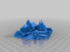 Medieval Town Center – Erfurt – Germany 3D Printer Model