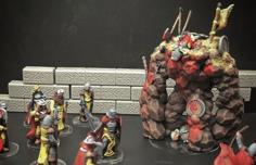 Monster Mondays #1: Battlefield Elemental (28mm/32mm Scale) 3D Printer Model