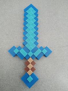 Minecraft Espada 3D Printer Model