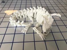 Articulated Skeleton Dragon 3D Printer Model