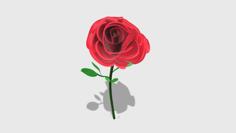 Blender 3D Design Rose Flower 3D Printer Model