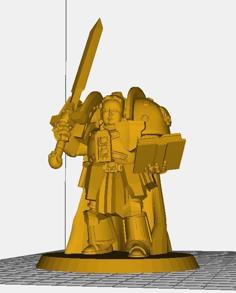 Kim Jung Un, Space Marine Librarian 3D Printer Model