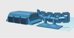 Scifi Radar And Bunker 3D Printer Model