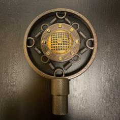 Vintage Carbon Microphone 3D Printer Model