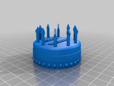 Birthday Cake Remix 3D Printer Model