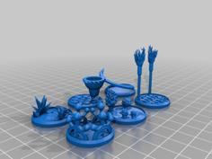 Figure Bases – Set 10 (25mm – 35mm Miniatures) 3D Printer Model