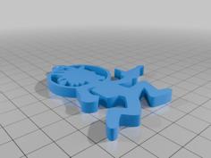 Space-man Hatchet-man Pendent 3D Printer Model