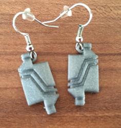 Stargate Replicator Earrings 3D Printer Model