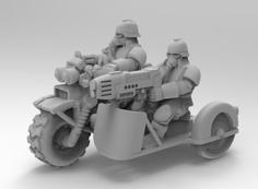 Death Corps Bike With Sidecar 3D Printer Model