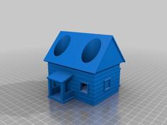 Cabin Pencil Holder 3D Printer Model