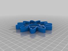 Daisy Cookie Cutter 3D Printer Model