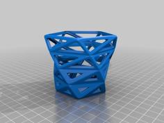 Low Poly Style Orchid Pot / Planter 3D Printer Model