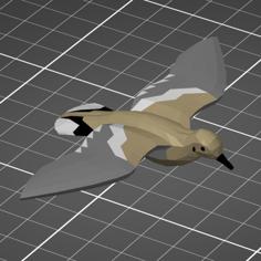 White-Winged Dove (Low Poly) 3D Printer Model