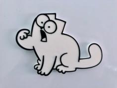 Simon’s Cat Fridge Magnet 3D Printer Model