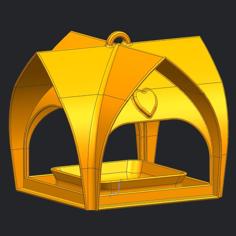 Mangiatoia Per Volatili Con Tetto Curvo – Bird Feeder With Curved Roof 3D Printer Model