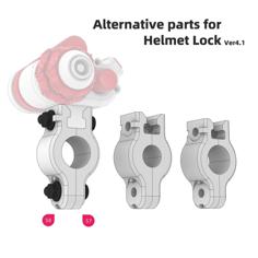 Helmet Lock Alternative Parts 3D Printer Model