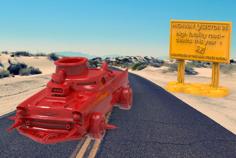 Mad Max Highway 9 Main Force Patrol Sign – Gaslands / Darkfuture 3D Printer Model