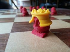 Cute Owl Checkers & Crowns 3D Printer Model