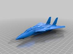 F-14 With Aim-54 3D Printer Model