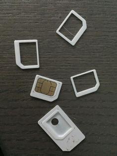 Nano To Micro Sim Adapter 3D Printer Model