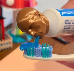 The Rock ToothPaste Lid 3D Printer Model