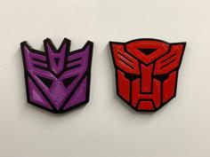 Transformers Fridge Magnets 3D Printer Model