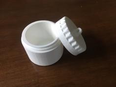 Screw-Top Container 3D Printer Model