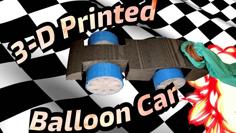 Balloon Powered Car 3D Printer Model