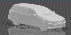 Low Poly 2019 Volkswagen Passat Estate 3D Printer Model