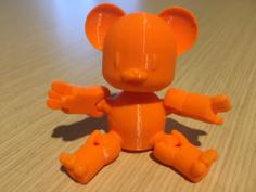 Chibi Blank Figure W/ Alt Bear Parts 3D Printer Model