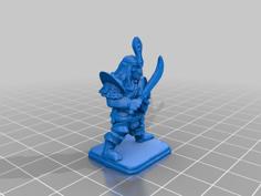 Heroquest Dark Elf With Sword And Shield 3D Printer Model