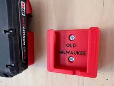 Battery Holder For Milwaukee M18 3D Printer Model