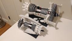 Jet Engine 60% Scale 3D Printer Model