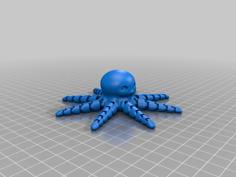 Articulated Octopus (fixed Nose) 3D Printer Model