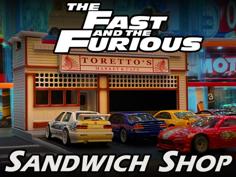 The Fast And The Furious Sandwich Shop (For Hot Wheels & 1/64 Scale Cars) 3D Printer Model