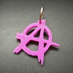 Anarchy Keyring/pendant 3D Printer Model