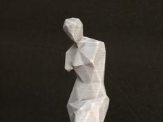 Low Poly Venus De Milo Statue / The Louvre, Paris 3D Printer Model