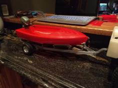 1/10 RC Boat And Trailer 3D Printer Model