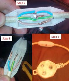 Extension Cable Connector {Home Safety And Neatly} 3D Printer Model