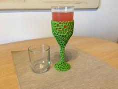 Nutella Wine Glass Voronoi Style 3D Printer Model