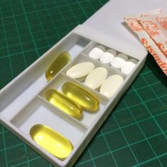 Customizable Pill Box With Sliding Top 3D Printer Model