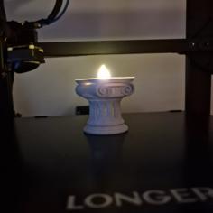 Colum Tea Light Holder 3D Printer Model