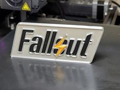 Fallout Logo Magnet 3D Printer Model