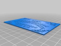 Ouija Board 3D Printer Model