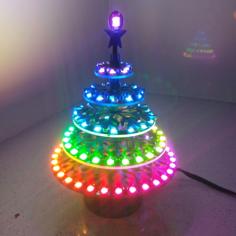 Neopixel Xmas Tree 3D Printer Model