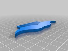 Movember Comb 3D Printer Model